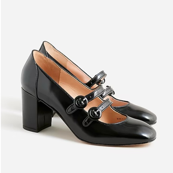J. Crew Shoes - J. Crew Maisie Double Strap Heels in Spazzolato Leather - New in box.